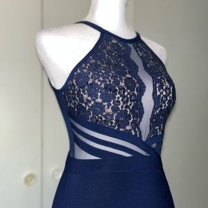 Morgan & Co Navy Gown